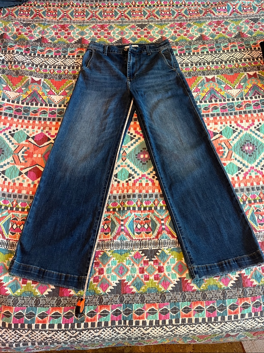 KanCan Wide Leg Jeans - Dark Blue Wide leg high rise 28/9 women’s